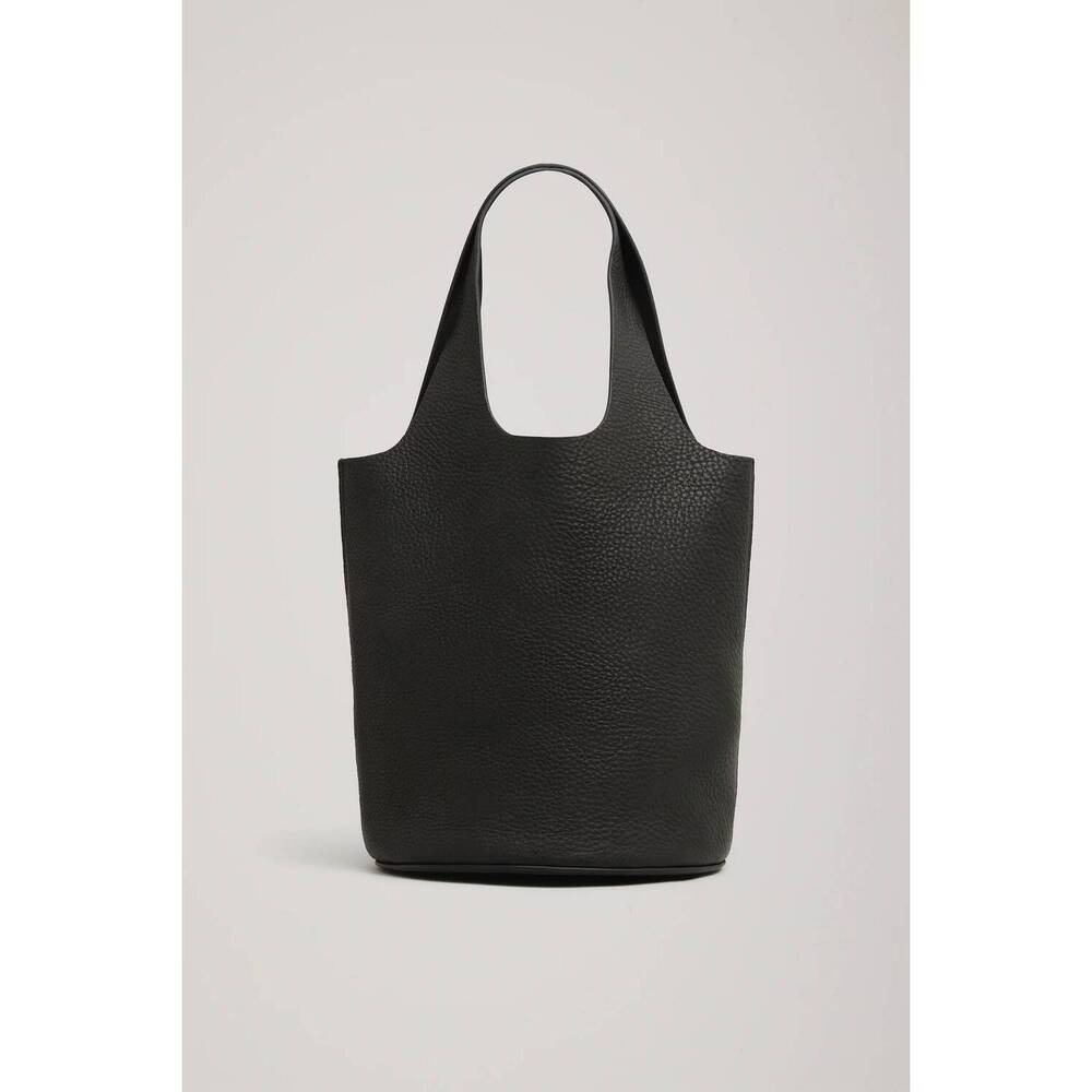 NEW A.EMERY women's wren bucket bag in black pebble